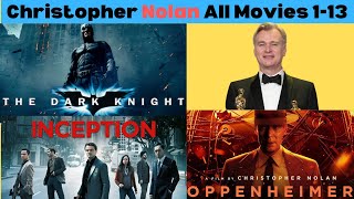 Christopher Nolans All Movies List  Christopher Nolan Best Movies [upl. by Ingham64]