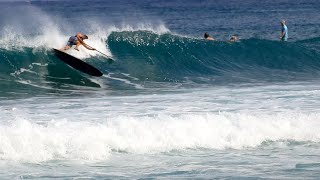 SUP Surfing Longboard Surfing  Haleiwa North Shore Oahu Hawaii  A Longboard amp SUP Surfing Video [upl. by Feucht123]