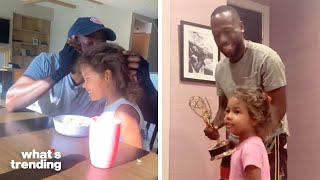 Lamorne Morris Shares ADORABLE PostEmmys TikTok with Daughter [upl. by Attebasile]