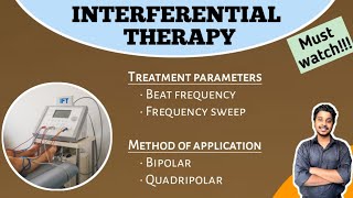 interferential therapy part2  quadripolar and bipolar method  electrotherapy  physiotherapy [upl. by Brooks236]