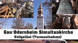 GauOdernheim Simultankirche Vollgeläut Turmaufnahme [upl. by Vincelette843]