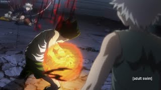 Gon and Killua face Pitou Youpi loses control and fights Knuckle English Dub [upl. by Hamid]