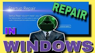 How to FIX STARTUP REPAIR in Windows windows [upl. by Ennybor814]