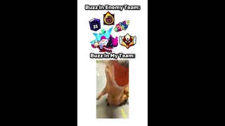 Enemy Buzz vs Random Buzz😂 brawlstars supercell [upl. by Akirdnahs]