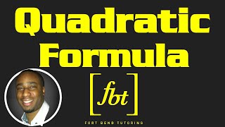 Solving Quadratic Equations The Quadratic Formula fbt [upl. by Ytomit]