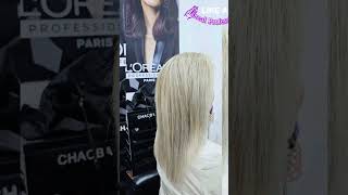 Perfect Blond with Loreal Dia Light Highlights  Hair Cut loreal pro pelounisexsignaturesalon [upl. by Dorothea]