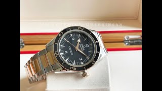 Omega Seamaster 300 CoAxial Master 41mm Sedna™ gold 23320412101001  Brand new [upl. by Annahsed863]