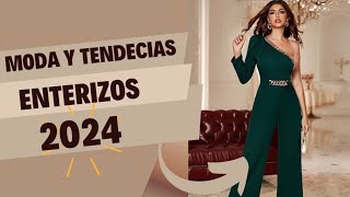 ENTERIZOS ELEGANTES PARA FIESTA 💚enterizos tendencias outfitscasuales moda2024 atuendos moda [upl. by Kenyon]