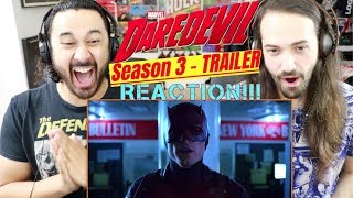 Marvels DAREDEVIL SEASON 3  Official TRAILER  REACTION [upl. by Aevin]