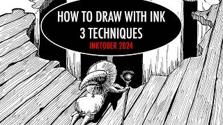 How to Draw with Ink  Inktober 2024 [upl. by Arhna]