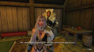 Skyrim xb1 Val Serano Romance About Dibella Amulet ❤️🤭 [upl. by Allekim]