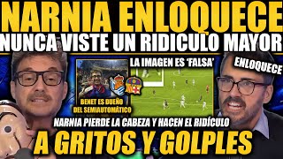 VICTOR LOZANO SE LÍA A GOLPES CON UNA MESA ¡NARNIA ENLOQUECE LA IMAGEN DEL FUERA DE JUEGO ES FALSA [upl. by Rivi]