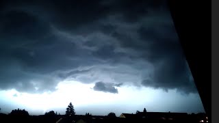 orkan unwetter Bodensee deutschland 11 Juli 2023 schwere Sturmböen gewitter [upl. by Malone]