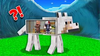 EPIC TSUNAMI vs Doomsday Bunker in DOG In Minecraft [upl. by Michale11]