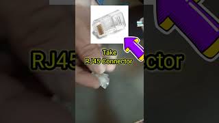 ll How To Crimp RJ45 Cat6 Ethernet Cable Crimping ll Cat6 Cable Crimping in 1 Minute l Lan Cable [upl. by Arratahs916]