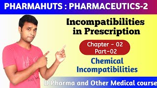 PHARMACEUTICSII Lecture  Chemical incompatibilities PHARMAHUTS DIPLOMA IN PHARMACYNeeraj rai [upl. by Haskell663]