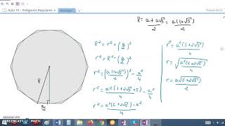 Geometria 106  Polígonos Regulares  Dodecágono [upl. by Airoled]