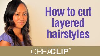 Cutting Layers at home  How to cut layered hairstyles [upl. by Latini297]