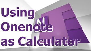 Onenote Hidden Gems 1  Formula Calculator [upl. by Aicilak354]