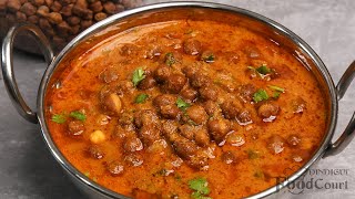 Black Chana Curry For Rice Chapati Chana Masala Kala Chana Curry [upl. by Pauletta]