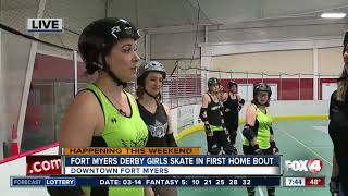 Roller Derby comes to Fort Myers on St Patricks Day  730am live report [upl. by Martine]