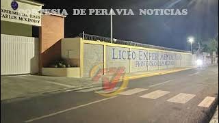 EDESUR ilumina calles periféricas de liceo Prof Carlos Mckinney [upl. by Hanway926]