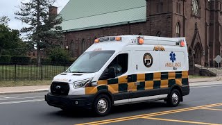 Aetna Ambulance 217 responding Priority 1 [upl. by Anurb]