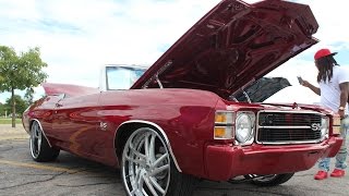 Veltboy314  LS7 1972 Chevelle on 22quot Amani Forged Wheels 2016 Stunna Jam Car Show  Chicago IL [upl. by Gierk]