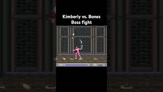 Power rangers Kimberly vs Bones powerrangers boss snes gaming pinkranger [upl. by Cyrie]