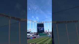 Royals Opening Day March 28 2024  National anthem by a local KC band swag version [upl. by Aglo]