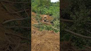 Bulldozers work very well in creating plantation terraces bulldozer heavyequipment catd6rxl [upl. by Nitnert666]