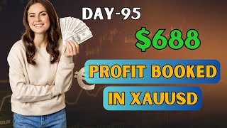 Day95  688 Profit booked in xauusd xauusdgoldforextradinglivetrading daychallenge day95 [upl. by Laemaj]