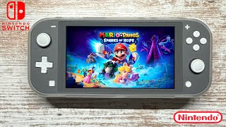 MARIO  RABBIDS SPARKS OF HOPE Nintendo Switch Lite Gameplay [upl. by Fulmis]