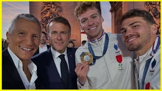 JO 2024  Le selfie de Nagui fait réagir les internautes sur un détail qui gâche la photo [upl. by Siednarb]