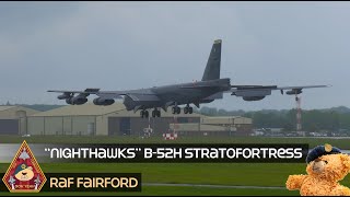 MAKING NIGHTMARES B52 STRATOFORTRESS HEAVY BOMBER LANDS 69TH BOMB SQUADRON MINOT AFB • RAF FAIRFORD [upl. by Gloriane636]