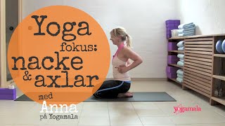 15 min yoga för nacke och axlar [upl. by Eniroc]