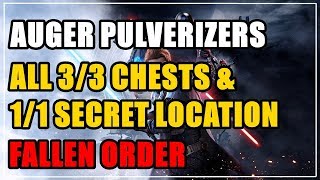 Auger Pulverizers in Zeffo All 33 Chests amp 11 Secret Location Fallen Order [upl. by Levine]