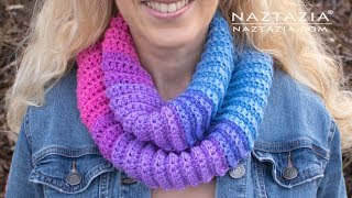 HOW to CROCHET EASY CAKE YARN SCARF by Naztazia plus Sewing Tips and Tricks [upl. by Yaf481]