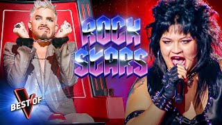 Sensational ROCK STARS Smashing the Blind Auditions of The Voice [upl. by Eduj]