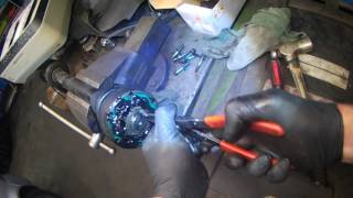 VW A4 Passenger side driveshaft removal [upl. by Thacker478]