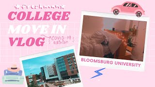 college move in vlog  Bloomsburg University [upl. by Etteinotna]