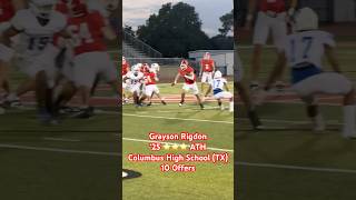 3 ⭐️ ATH Grayson Rigdon Can Run the Rock 🔥 footballhighlights [upl. by Eeloj]