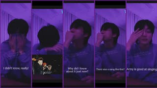 Jungkooks Live Reaction to ARMYs Song for BTS  Love Letters  He Cried 😭 [upl. by Pergrim]