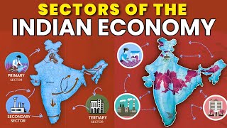 Sectors of the Indian Economy class 10 cbse animated video in Hindi  Class 10 economics chapter 2 [upl. by Peltz80]