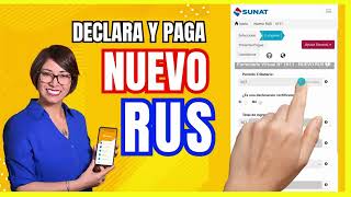 ACTUAL SUNAT 2024  APRENDE A DECLARAR Y PAGAR EL NUEVO RUS DESDE TU CELULAR [upl. by Marpet]