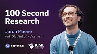 ICML 2024 100 Second Research Challenge With Jaron Maene [upl. by Thamos]