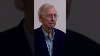 Sen Mitch McConnell appears to freeze again during exchange with reporters shorts [upl. by Anastice]