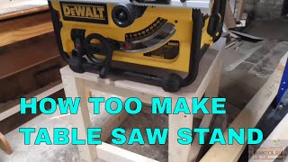 TABLE SAW STAND FOR DeWalt DW 745 [upl. by Adnawad]