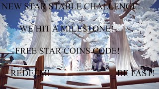 A NEW STAR STABLE CHALLENGE FREE STAR COINS CODE BE SURE TO REDEEM BE FAST [upl. by Annirok]