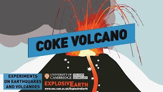 Coke Volcano  Experiments on Earthquakes and Volcanoes [upl. by Brynne638]